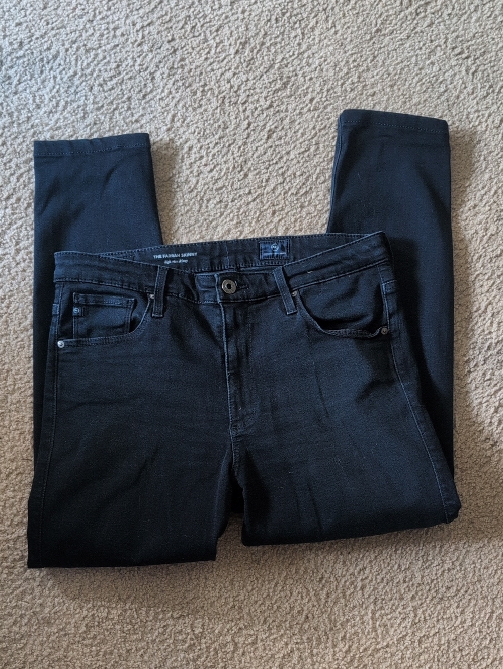 Ag Adriano Goldschmied Black Skinny Jeans
